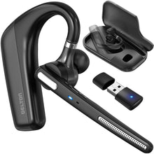Load image into Gallery viewer, Delton 90X Ultralight Bluetooth Headset with Noise Cancelling Computer Headphone/ Earpiece with Charging Case