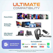 Load image into Gallery viewer, Delton K130 Wireless Computer Earbud Headset Bluetooth Headphone