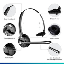 Load image into Gallery viewer, Delton Low Profile OTR Wireless Trucker Headset with Microphone