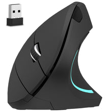 Load image into Gallery viewer, Delton S12 Ergonomic Vertical Wireless Mouse 2.4GHz USB Dongle Battery Operated