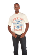 Load image into Gallery viewer, Deluxe Tyres Men's Bamboo Viscose/Organic Cotton Short Sleeve Graphic T-Shirt