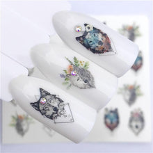 Load image into Gallery viewer, Designer Water Transfer Tips Nail Art Pink Rose Flower Sticker Decals Women Beauty Wedding Nails Love Nail Art Decoration Pop Art Nail Stickers Sexy Girl Designs Comics Water Transfer Decals Manicure DIY Lips Nail Art Decorations Slider Nail Art Stickers