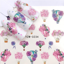 Load image into Gallery viewer, Designer Water Transfer Tips Nail Art Pink Rose Flower Sticker Decals Women Beauty Wedding Nails Love Nail Art Decoration Pop Art Nail Stickers Sexy Girl Designs Comics Water Transfer Decals Manicure DIY Lips Nail Art Decorations Slider Nail Art Stickers