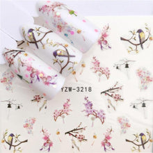 Load image into Gallery viewer, Designer Water Transfer Tips Nail Art Pink Rose Flower Sticker Decals Women Beauty Wedding Nails Love Nail Art Decoration Pop Art Nail Stickers Sexy Girl Designs Comics Water Transfer Decals Manicure DIY Lips Nail Art Decorations Slider Nail Art Stickers