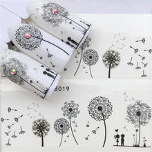 Load image into Gallery viewer, Designer Water Transfer Tips Nail Art Pink Rose Flower Sticker Decals Women Beauty Wedding Nails Love Nail Art Decoration Pop Art Nail Stickers Sexy Girl Designs Comics Water Transfer Decals Manicure DIY Lips Nail Art Decorations Slider Nail Art Stickers