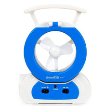 Load image into Gallery viewer, Desk Cooling Fan with 180 Degree Adjustable LED Lamp