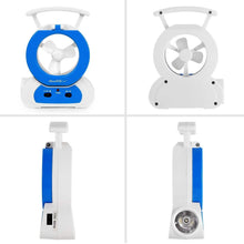 Load image into Gallery viewer, Desk Cooling Fan with 180 Degree Adjustable LED Lamp