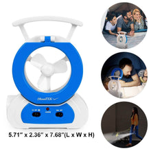 Load image into Gallery viewer, Desk Cooling Fan with 180 Degree Adjustable LED Lamp