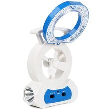 Load image into Gallery viewer, Desk Cooling Fan with 180 Degree Adjustable LED Lamp