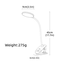 Load image into Gallery viewer, Desk Lamp USB Flexo LED Table Lamp Study Table Lamps With Clip Bed Reading Book Light Desk Lamp Table Touch Bedroom Bedside Lamp Decorative Table Lamp Cute Study Lamps for Bedroom Décor