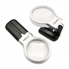 Load image into Gallery viewer, Desktop Handheld Magnifier Two-way Magnifying Mirror Foldable