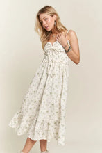 Load image into Gallery viewer, Smocked Floral Sweetheart Neck Cami Summer Dress For Women – Romantic Floral Cami Dress with Sweetheart Neckline & Ruffled Details for Spring & Summer Events