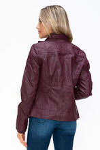 Load image into Gallery viewer, Women Warm Sleek Dual-Zipper Layered Jacket with Cozy Fuzzy Hood Urban Chic & Comfortable Jacket
