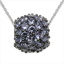 Load image into Gallery viewer, 3.08 Carat Genuine Tanzanite .925 Sterling Silver Pendant