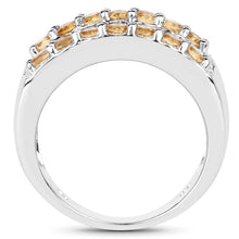 Load image into Gallery viewer, 3.08 Carat Genuine Citrine .925 Sterling Silver Ring