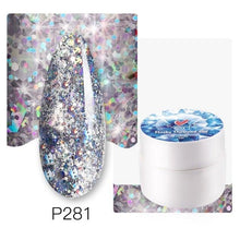 Load image into Gallery viewer, Diamond Gel Nail Polish 5ML Permanent Varnish Painting UV Manicure Reflective Sparkling Luxury Design Nail Gels for Women and Girls