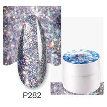 Load image into Gallery viewer, Diamond Gel Nail Polish 5ML Permanent Varnish Painting UV Manicure Reflective Sparkling Luxury Design Nail Gels for Women and Girls