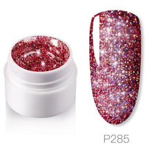 Load image into Gallery viewer, Diamond Gel Nail Polish 5ML Permanent Varnish Painting UV Manicure Reflective Sparkling Luxury Design Nail Gels for Women and Girls