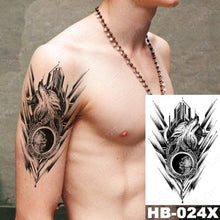 Load image into Gallery viewer, Different Stylish Waterproof Temporary Tattoo Sticker Heart Knife Angel Makeup Tattoos For Women Men