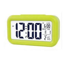 Load image into Gallery viewer, Digital Alarm Clock Voice Alarm Clock Intelligent Smart Timer Creative Students Mute LED Electronic Warning Machinery Gifts Battery Operated LCD Electronic Clock for Bedroom Home Kitchen Office Outdoor