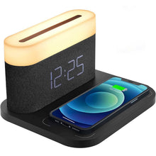 Load image into Gallery viewer, Digital Alarm Clock with Wireless Charging