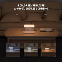 Load image into Gallery viewer, Digital Alarm Clock with Wireless Charging