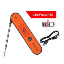 Load image into Gallery viewer, Digital BBQ Thermometer IHT-1P Kitchen Utensil Tools Waterproof BBQ Meat Thermometer For Cooking Food Kitchen Candy Thermometer Calibration Magnet Backlight For Grill Smoker Kitchen Rechargeable Thermometer With Backlight & Calibration