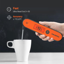Load image into Gallery viewer, Digital BBQ Thermometer IHT-1P Kitchen Utensil Tools Waterproof BBQ Meat Thermometer For Cooking Food Kitchen Candy Thermometer Calibration Magnet Backlight For Grill Smoker Kitchen Rechargeable Thermometer With Backlight & Calibration