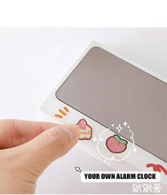 Load image into Gallery viewer, Digital Clock Table Clock Snooze Alarm Cute Silent Mirror Clock Student Desktop Mirror Surface LED Alarm Clock with USB Charger 12/24H Easy Snooze Function Adjustable Brightness Alarm Clocks for Bedroom LED Clock Electronic Clock for Children