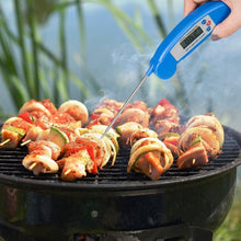 Load image into Gallery viewer, Digital Foldable Thermometer Food BBQ Meat Oven Instant Read Food Thermometer For Cooking Digital Kitchen Thermometer Probe With Backlight & Reversible Display Cooking Thermometer For Folding Kitchen Thermometer For Cooking Water Oil Grill Tools