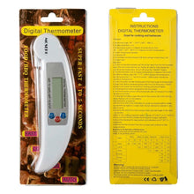 Load image into Gallery viewer, Digital Foldable Thermometer Food BBQ Meat Oven Instant Read Food Thermometer For Cooking Digital Kitchen Thermometer Probe With Backlight & Reversible Display Cooking Thermometer For Folding Kitchen Thermometer For Cooking Water Oil Grill Tools
