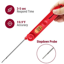 Load image into Gallery viewer, Digital Read Meat Thermometer Best Waterproof Thermometer for Kitchen Cooking Food BBQ Grill And Oil Deep Fry Candy Kitchen Cooking Food Thermometer With Backlight Magnet For Deep Fry Grill Smoker Thermometer
