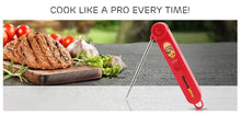 Load image into Gallery viewer, Digital Read Meat Thermometer Best Waterproof Thermometer for Kitchen Cooking Food BBQ Grill And Oil Deep Fry Candy Kitchen Cooking Food Thermometer With Backlight Magnet For Deep Fry Grill Smoker Thermometer