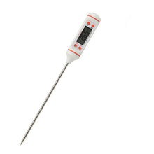 Load image into Gallery viewer, Digital Water Thermometer for Liquid Candle Instant Read With Waterproof For Food Meat Milk Long Probe Food Temperature Measuring Device Probe Type Electronic Thermometer Stainless Steel Pen Type Structure with High Accuracy