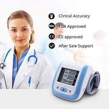 Load image into Gallery viewer, Digital Wrist Blood Pressure Monitor Heart Rate Pulse Meter Measure