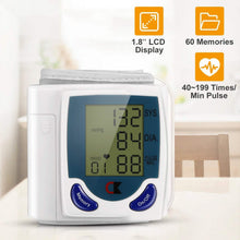 Load image into Gallery viewer, Digital Wrist Blood Pressure Monitor
