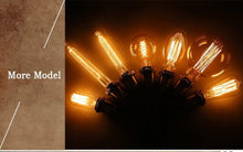 Load image into Gallery viewer, Dimmable Light Bulb Retro Vintage Edison Bulb Incandescent Ampoule Bulbs Vintage Edison Lamp Retro Light Vintage Bulbs Modern Style Square Spiral Filament Incandescent Light
