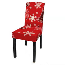 Load image into Gallery viewer, Dining Room Chair Protector Slipcovers Popular New Holiday Universal Size Christmas Printing Chair Cover Stretch Washable Detachable Seat Covers For Hotel Banquet Home Christmas Party