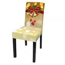 Load image into Gallery viewer, Dining Room Chair Protector Slipcovers Popular New Holiday Universal Size Christmas Printing Chair Cover Stretch Washable Detachable Seat Covers For Hotel Banquet Home Christmas Party