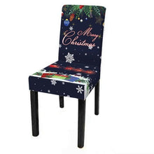 Load image into Gallery viewer, Dining Room Chair Protector Slipcovers Popular New Holiday Universal Size Christmas Printing Chair Cover Stretch Washable Detachable Seat Covers For Hotel Banquet Home Christmas Party