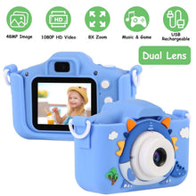 Load image into Gallery viewer, Dinosaur Kids Selfie 48MP 1080P HD Cartoon Digital Camera