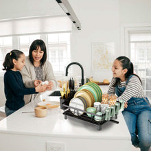 Load image into Gallery viewer, Dish Drying Rack Drain Board Utensil Holder Organizer