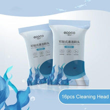 Load image into Gallery viewer, Disposable Toilet Brush With Cleaning Liquid Wall-Mounted Cleaning Tool For Bathroom Replacement Brush Head Accessories Wall Toilet Brush And Holder Set Flexible Toilet Bowl Cleaner Brush With Silicone Bristles Bendable Brush Head To Clean Toilet Corner