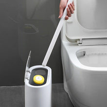 Load image into Gallery viewer, Disposable Toilet Brush With Cleaning Liquid Wall-Mounted Cleaning Tool For Bathroom Replacement Brush Head Accessories Wall Toilet Brush And Holder Set Flexible Toilet Bowl Cleaner Brush With Silicone Bristles Bendable Brush Head To Clean Toilet Corner