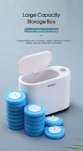 Load image into Gallery viewer, Disposable Toilet Brush With Cleaning Liquid Wall-Mounted Cleaning Tool For Bathroom Replacement Brush Head Accessories Wall Toilet Brush And Holder Set Flexible Toilet Bowl Cleaner Brush With Silicone Bristles Bendable Brush Head To Clean Toilet Corner