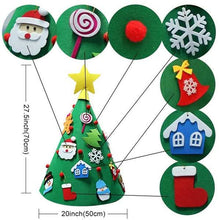 Load image into Gallery viewer, DIY 3D Felt Christmas Tree Upgraded Toddler Christmas Tree