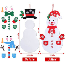 Load image into Gallery viewer, DIY Felt Christmas Hanging Decorations Kits with 54 Piece Detachable Ornaments