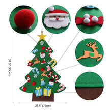 Load image into Gallery viewer, DIY Felt Christmas Tree Set with Ornaments