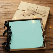 Load image into Gallery viewer, DIY Photo Albums Wedding Photo Scrapbook 20Pages Cover Self Adhesive Scrapbook Album Case Binding Hardcover Craft Blank Black Page Wedding and Anniversary Family Photo Album