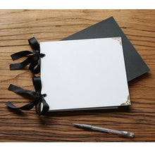 Load image into Gallery viewer, DIY Photo Albums Wedding Photo Scrapbook 20Pages Cover Self Adhesive Scrapbook Album Case Binding Hardcover Craft Blank Black Page Wedding and Anniversary Family Photo Album